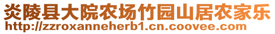 炎陵縣大院農(nóng)場竹園山居農(nóng)家樂