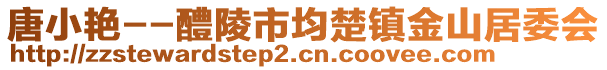 唐小艷--醴陵市均楚鎮(zhèn)金山居委會(huì)