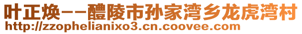 葉正煥--醴陵市孫家灣鄉(xiāng)龍虎灣村