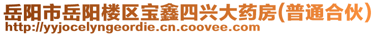 岳陽市岳陽樓區(qū)寶鑫四興大藥房(普通合伙)