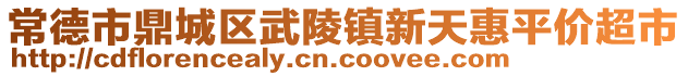 常德市鼎城區(qū)武陵鎮(zhèn)新天惠平價(jià)超市