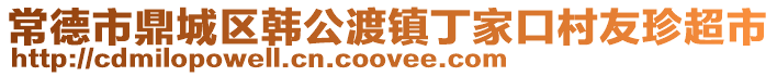 常德市鼎城区韩公渡镇丁家口村友珍超市