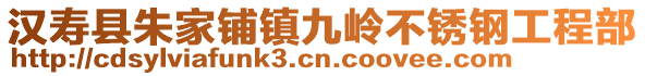 漢壽縣朱家鋪鎮(zhèn)九嶺不銹鋼工程部