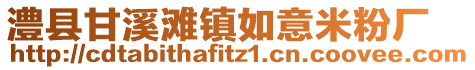 澧縣甘溪灘鎮(zhèn)如意米粉廠