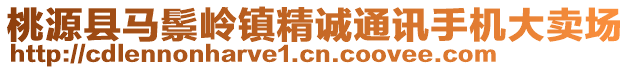 桃源縣馬鬃嶺鎮(zhèn)精誠通訊手機大賣場