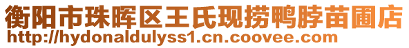 衡陽(yáng)市珠暉區(qū)王氏現(xiàn)撈鴨脖苗圃店