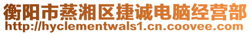 衡陽市蒸湘區(qū)捷誠電腦經營部