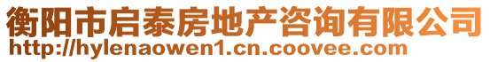 衡陽市啟泰房地產咨詢有限公司