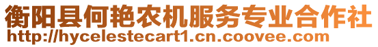 衡陽縣何艷農(nóng)機服務專業(yè)合作社