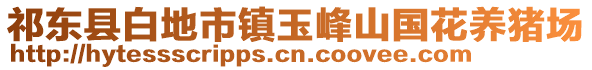 祁東縣白地市鎮(zhèn)玉峰山國花養(yǎng)豬場