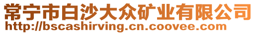 常寧市白沙大眾礦業(yè)有限公司