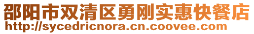 邵陽市雙清區(qū)勇剛實惠快餐店