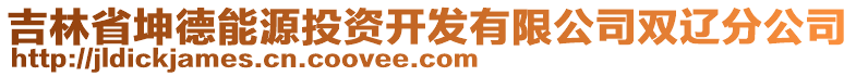 吉林省坤德能源投資開發(fā)有限公司雙遼分公司