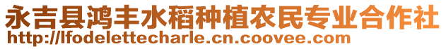 永吉縣鴻豐水稻種植農(nóng)民專業(yè)合作社