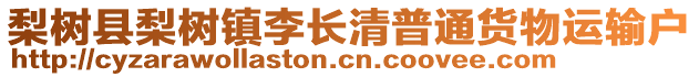 梨树县梨树镇李长清普通货物运输户