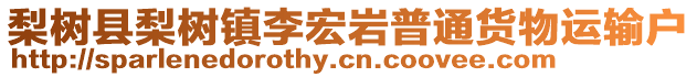 梨樹(shù)縣梨樹(shù)鎮(zhèn)李宏巖普通貨物運(yùn)輸戶