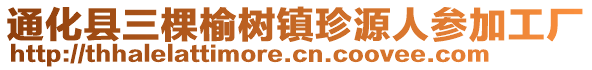 通化縣三棵榆樹鎮(zhèn)珍源人參加工廠