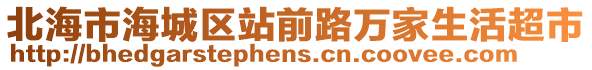 北海市海城區(qū)站前路萬(wàn)家生活超市