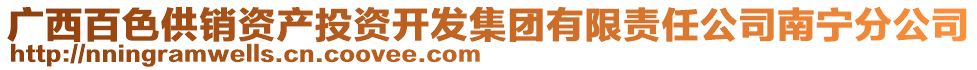 廣西百色供銷資產(chǎn)投資開發(fā)集團有限責任公司南寧分公司