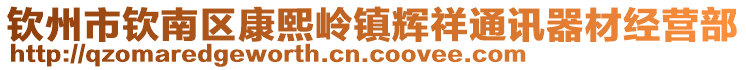 欽州市欽南區(qū)康熙嶺鎮(zhèn)輝祥通訊器材經(jīng)營(yíng)部