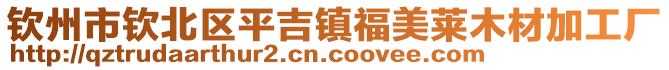 欽州市欽北區(qū)平吉鎮(zhèn)福美萊木材加工廠