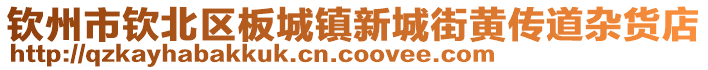 钦州市钦北区板城镇新城街黄传道杂货店