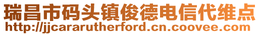 瑞昌市碼頭鎮(zhèn)俊德電信代維點