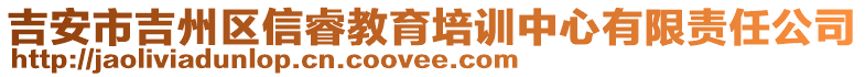 吉安市吉州區(qū)信睿教育培訓中心有限責任公司