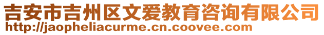 吉安市吉州區(qū)文愛教育咨詢有限公司