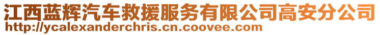 江西藍(lán)輝汽車救援服務(wù)有限公司高安分公司