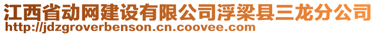 江西省動網建設有限公司浮梁縣三龍分公司