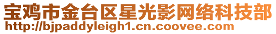 寶雞市金臺區(qū)星光影網(wǎng)絡(luò)科技部