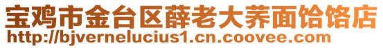 寶雞市金臺區(qū)薛老大蕎面饸饹店