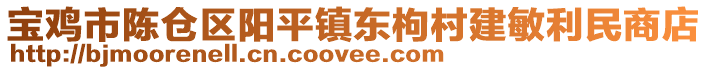 寶雞市陳倉區(qū)陽平鎮(zhèn)東枸村建敏利民商店