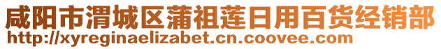 咸陽市渭城區(qū)蒲祖蓮日用百貨經銷部