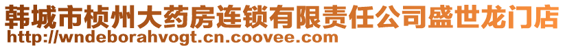 韓城市楨州大藥房連鎖有限責任公司盛世龍門店