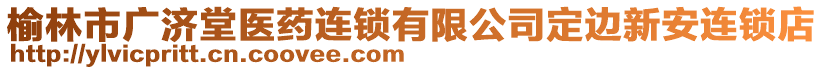 榆林市廣濟堂醫(yī)藥連鎖有限公司定邊新安連鎖店