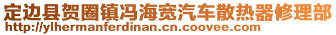 定邊縣賀圈鎮(zhèn)馮海寬汽車散熱器修理部