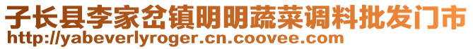 子长县李家岔镇明明蔬菜调料批发门市