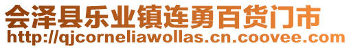 會(huì)澤縣樂業(yè)鎮(zhèn)連勇百貨門市