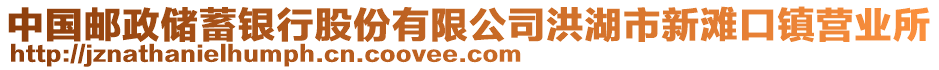 中國(guó)郵政儲(chǔ)蓄銀行股份有限公司洪湖市新灘口鎮(zhèn)營(yíng)業(yè)所