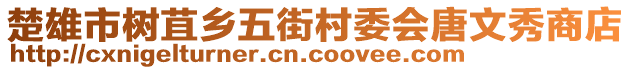 楚雄市樹苴鄉(xiāng)五街村委會唐文秀商店