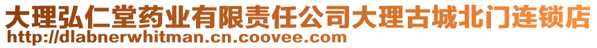 大理弘仁堂藥業(yè)有限責(zé)任公司大理古城北門連鎖店