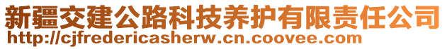 新疆交建公路科技養(yǎng)護(hù)有限責(zé)任公司