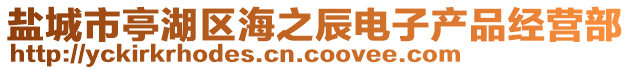 鹽城市亭湖區(qū)海之辰電子產(chǎn)品經(jīng)營(yíng)部