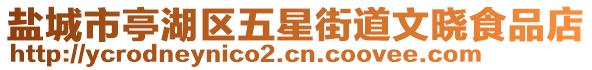 盐城市亭湖区五星街道文晓食品店