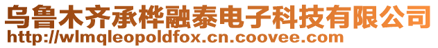 烏魯木齊承樺融泰電子科技有限公司