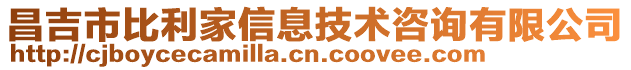 昌吉市比利家信息技術咨詢有限公司