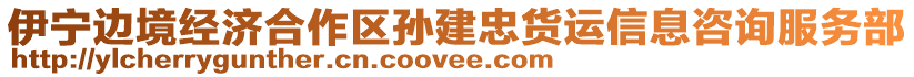 伊寧邊境經(jīng)濟(jì)合作區(qū)孫建忠貨運(yùn)信息咨詢服務(wù)部