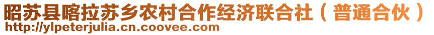 昭蘇縣喀拉蘇鄉(xiāng)農(nóng)村合作經(jīng)濟(jì)聯(lián)合社（普通合伙）